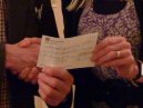Tina Receives Cheque from Crieff Rotary